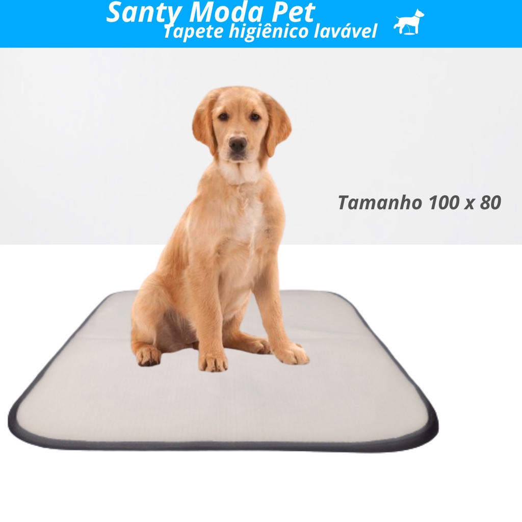 kit 4 tapete higiênico cachorro G, TAM.. 100 X 80,lavável, reutilizável ...