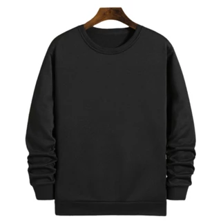 Moletom Gola Redonda Unissex Blusa De Frio Basico Careca Casaco Feminino Masculino Flanelado Liso Sem Estampa Algodão