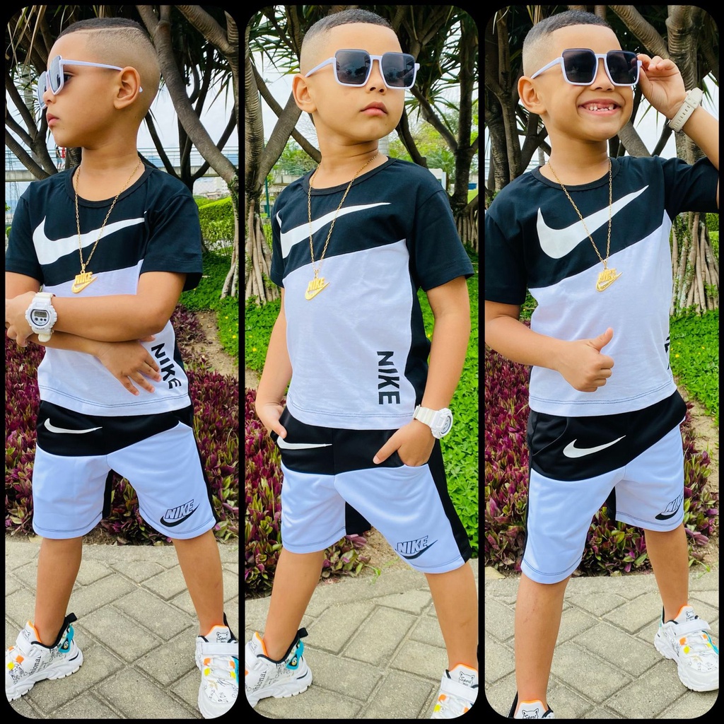 Conjunto Infantil Menino Camiseta e Bermuda Roupa Criança Masculino. Modelo  2023