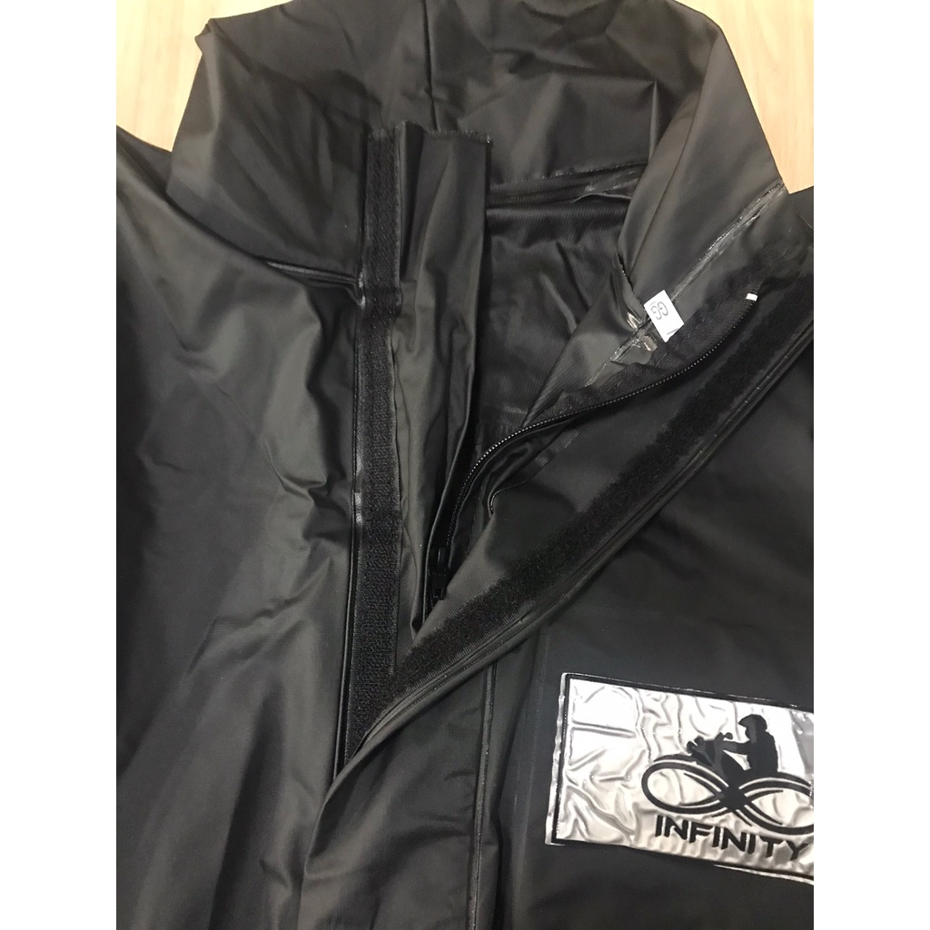 Capa de Chuva Infinity FLY Preta Com Refletivo Motoqueiro parecido com ...