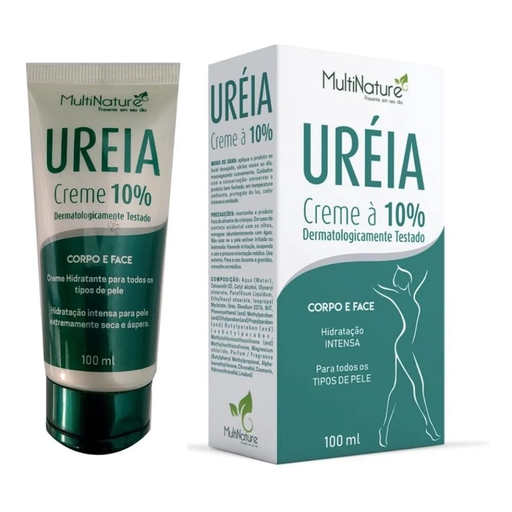 URÉIA CREME Á 10% DERMATOLOGICAMENTE TESTADO-MULTINATURE