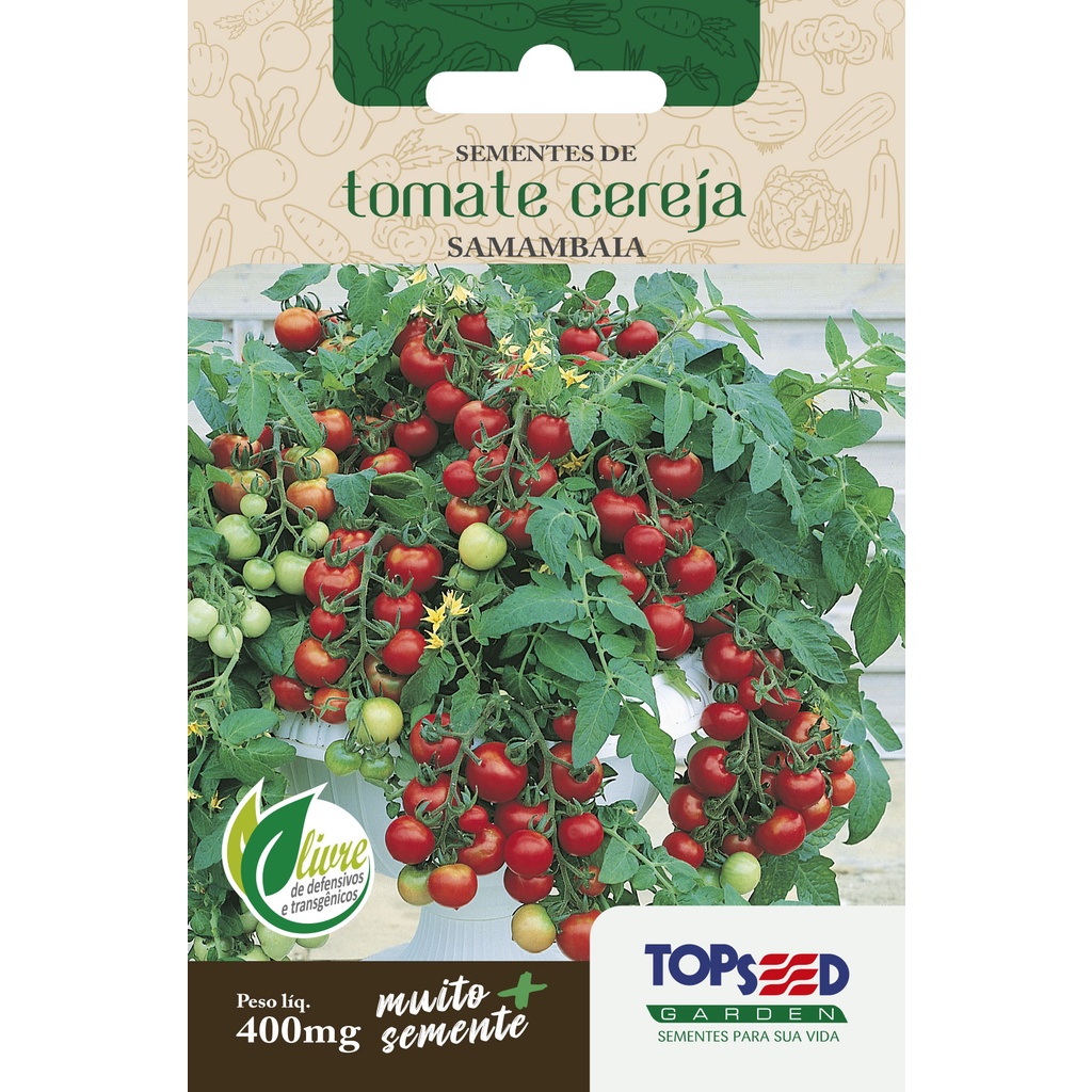 800 Sementes de tomate cereja samabaia saladas cozinha temperos 5 pacotes