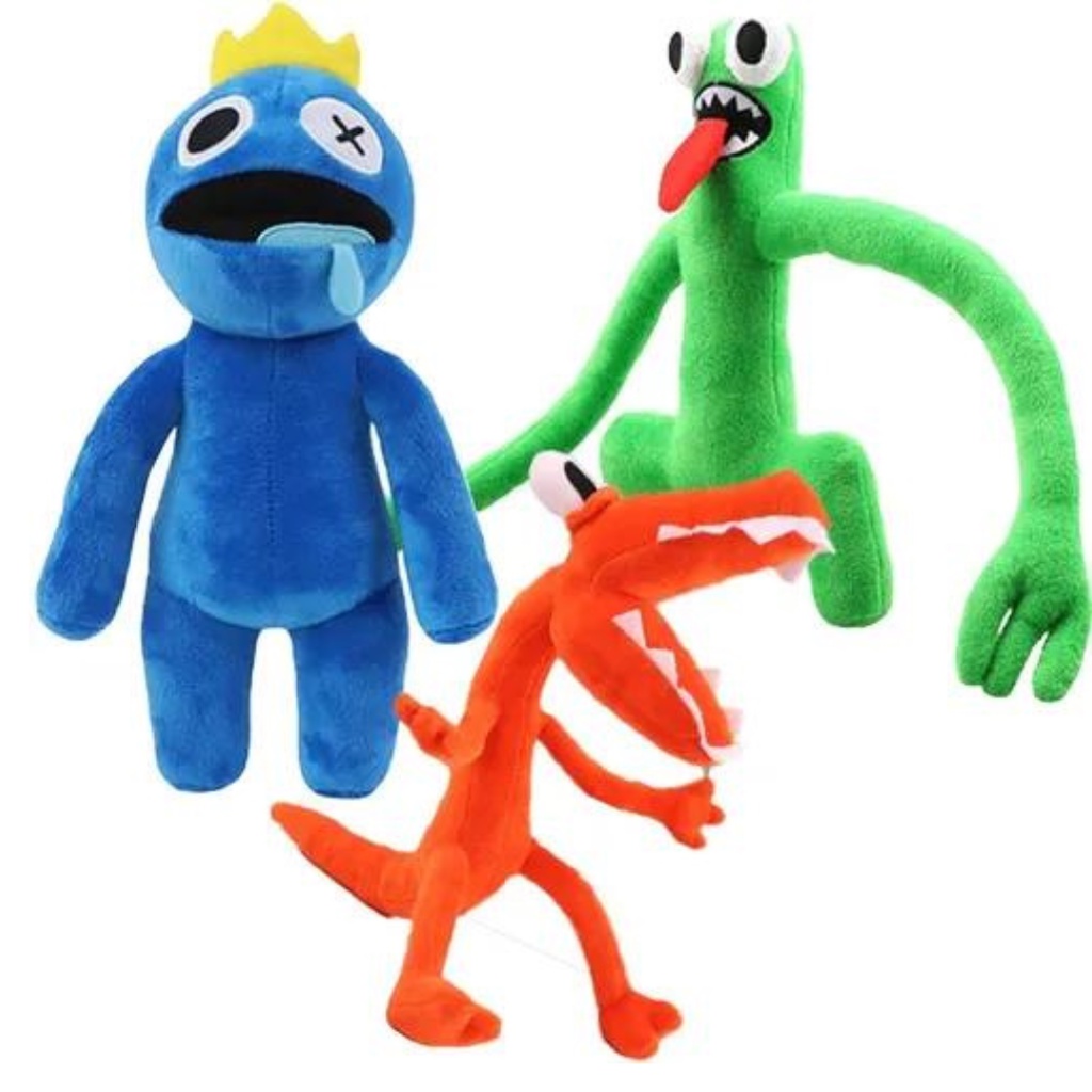 LANÇAMENTO Roblox Rainbow Friends Roblox Babão Pelúcia 40CM Azul Brinquedo  Game Toy Cartoon Desenho Animado - Escorrega o Preço