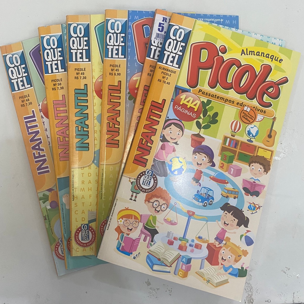 Kit 30 Revistas Picolé Colorir Jogos e Atividades Educativas Ideal Para  Lembrancinha Aniversário Crianças + 3Anos em Promoção na Americanas