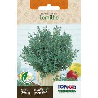 Sementes de Tomilho 50mg Temperos Ervas Saladas Horta