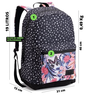 Mochila Feminina Casual Reforçada de Costas Estilosa
