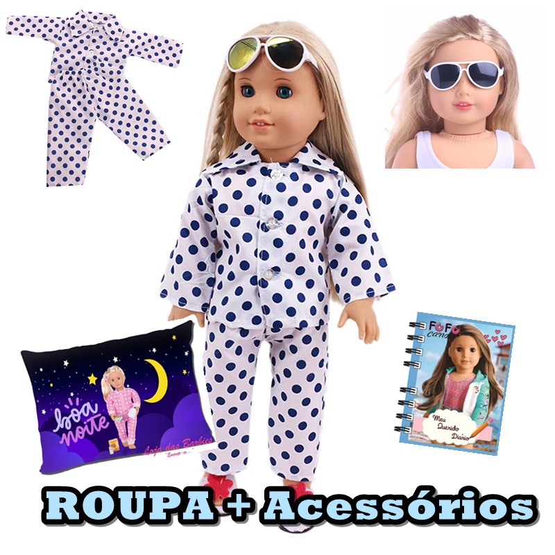 Conjunto Roupas para Bonecas - Our Generation - Pijama de