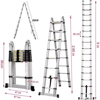 Escada Telescópica Dupla 18 Degraus 5,6m - Versatilidade e Alcance