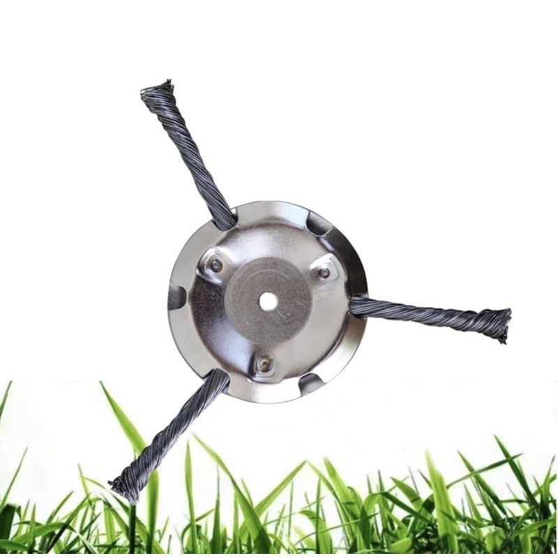 Disco fio de Aço para Tramontina - Limpa erva batedor cabeça cortador 3 lâmina cortador de escova universal jardim capina escova cortador disco