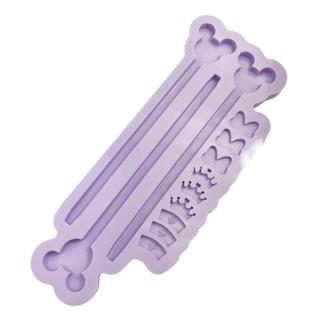 Molde de Silicone para Resina Trio de Canetas Ratinho - 3 cavidades (14,8 cm) (largura: 0,7cm)