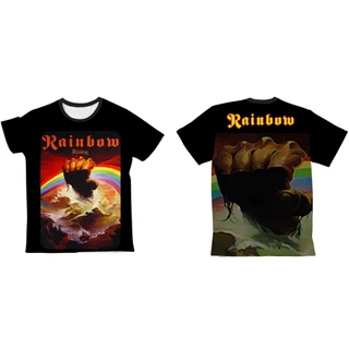 Camiseta Banda Rainbow Tecido Dry Fit Proteção UV50
