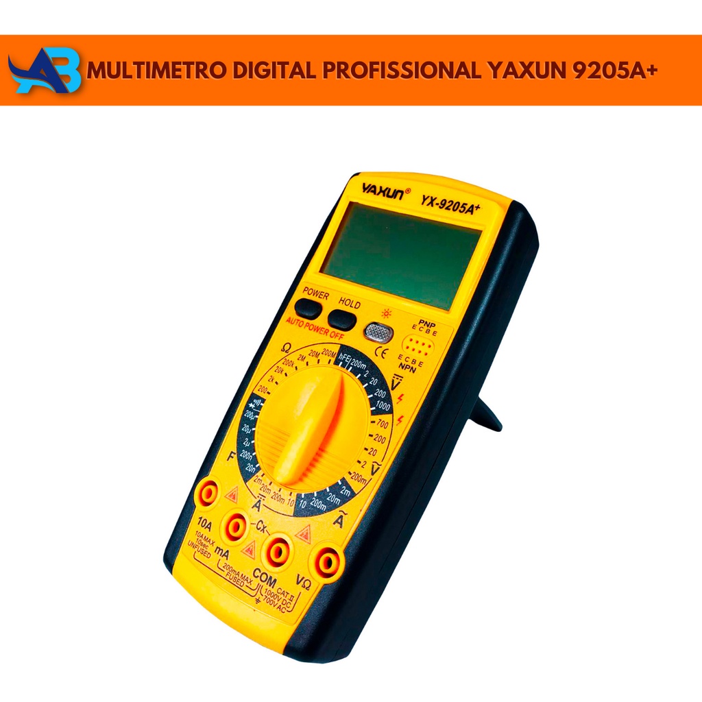 Multimetro Digital Multitester Capacímetro Yaxun 9205A+