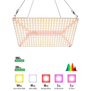 Quantum Board Samsung 288 Leds Ir Uv Grow Indoor C/ Higrometro