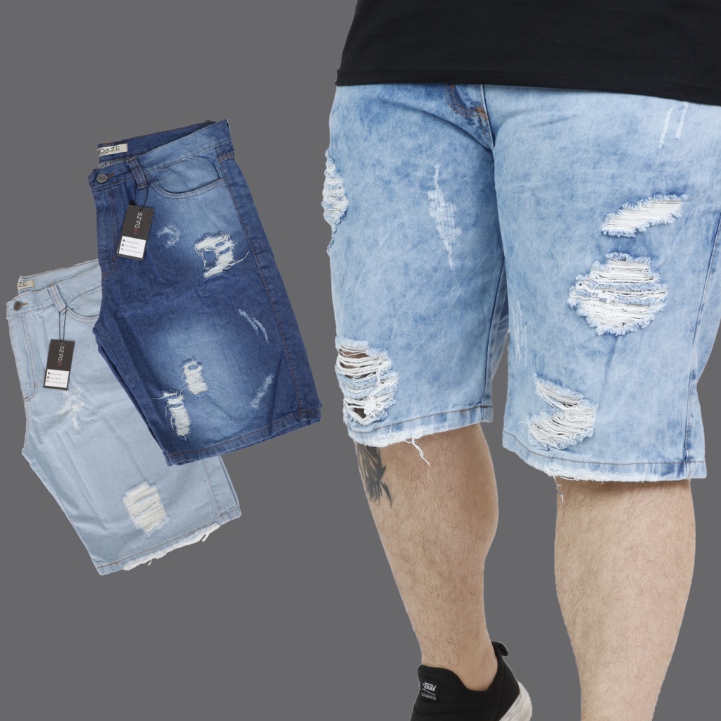 Bermuda jeans masculina tamanho hot sale 50