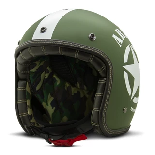 Capacete Custom Aberto Masculino e Feminino Etceter Army Rebaixado Harley Racer
