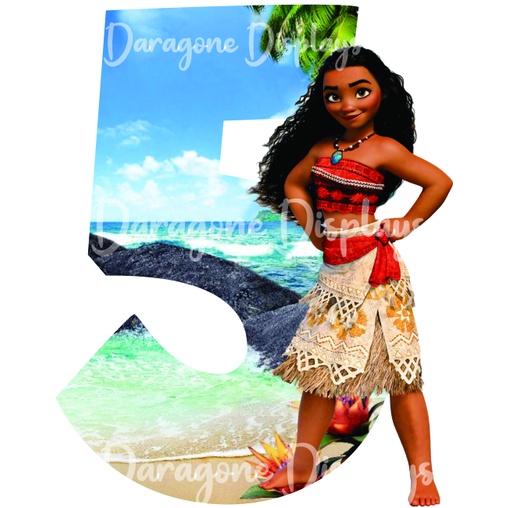 Display Número 5 Moana 60cm Mdf 6mm Shopee Brasil 7021