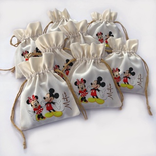 Kit 20 Saquinhos Personalizado Lembrancinha Mickey E Minnie