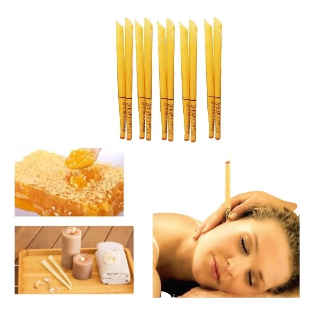 kit 8 unidade CONE CHINES HINDU VELA DE OUVIDO limpa Cera orelha ...