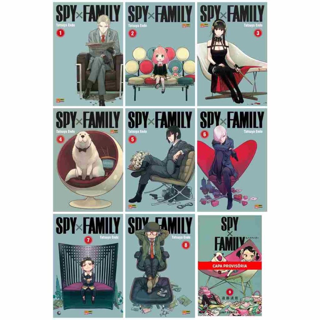 Mangá Spy X Family Novo Lacrado Português Vol 1 até 9 | Shopee Brasil