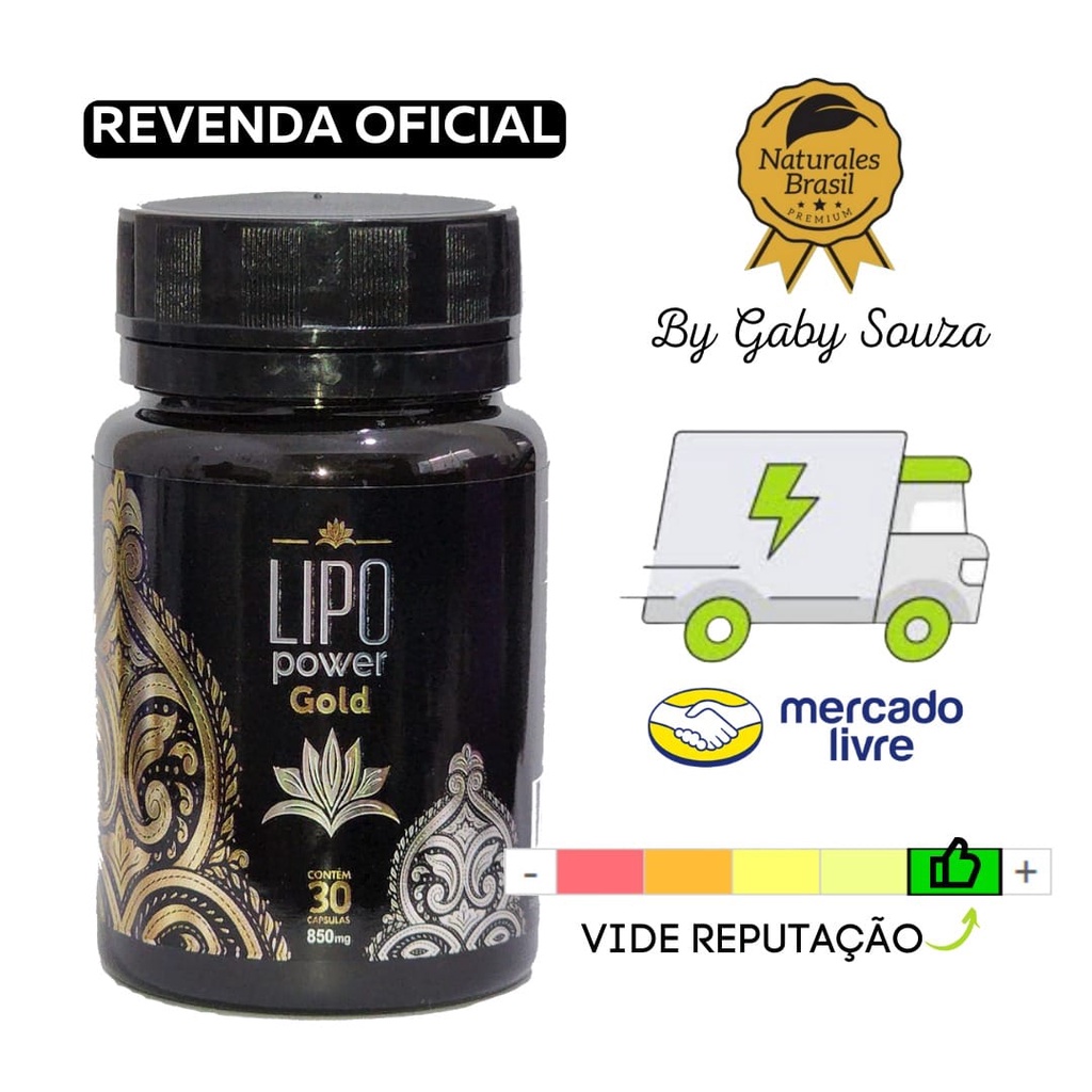 Lipopower Gold Emagrecedor 100% Natural