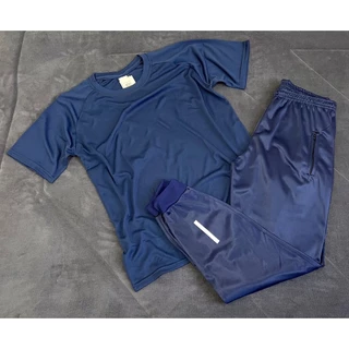Camisa Dry Fit Lisa + Calça Lisa Refletivel Tecido Leve e Confortável