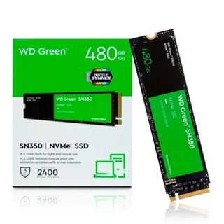 SSD Interno WD Green SN350 NVMe 480gb M.2 2280 WDS480G2G0C