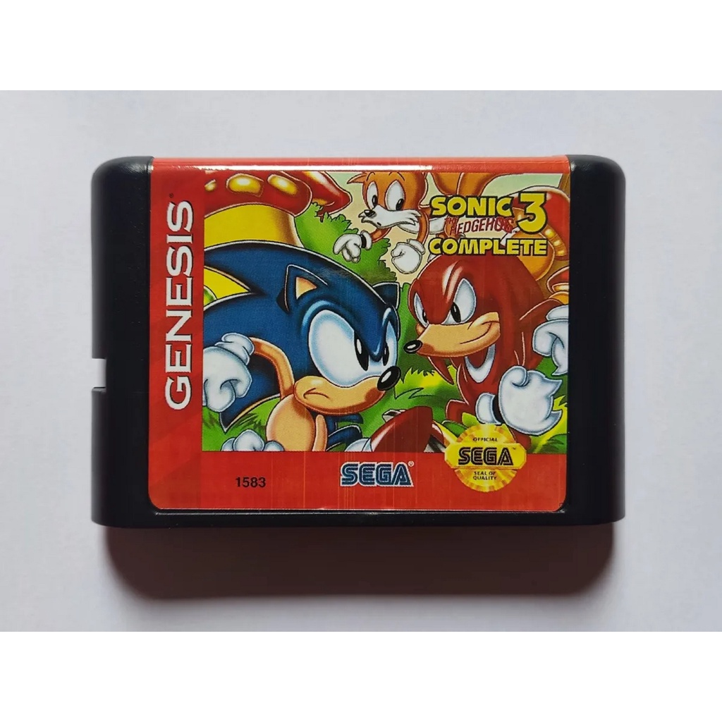 Sonic The Hedgehog 3 & Knuckles Complete Mega Drive Genesis | Shopee Brasil
