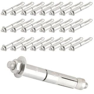 Chumbador Com Prisioneiro E Prolongador 5/16 Pol X 100 Mm Com 25 Peças Vonder em Oferta na Shopee