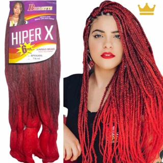 2 Cabelo Jumbo Para Tranças Box Braids + Pomada Modeladora