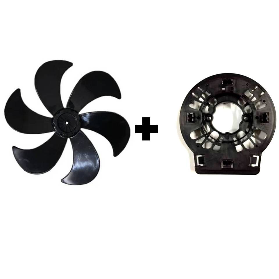 Hélice + Trava Da Grade Ventilador Britânia 40cm 6 Pás Preto