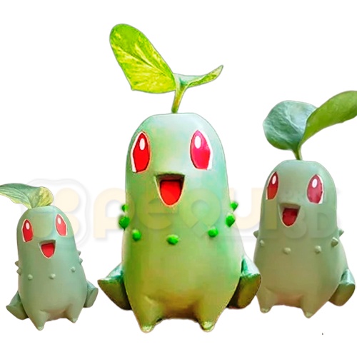 Vaso Pokemon Chikorita para Presente