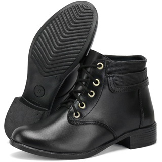 Coturno Feminino Botinha Cano Curto