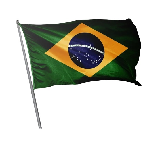 Bandeira do Brasil 1,50x1,00m - Tamanho Grande Cores Fortes e Nítidas