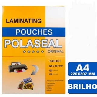 Plástico para Plastificação Pouch Film RG 125mic 100 fls