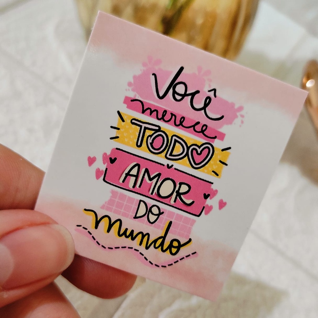 100 Mini Cartão Motivacional Frases Agradecimento ao Cliente Obrigado pela Compra
