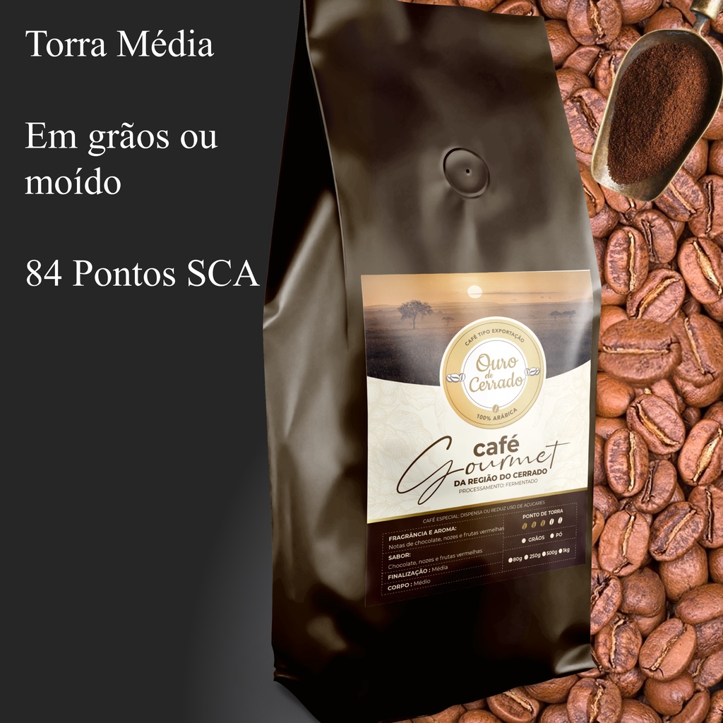 Café Gourmet 84 pontos + Sca Torra média 100% arábica