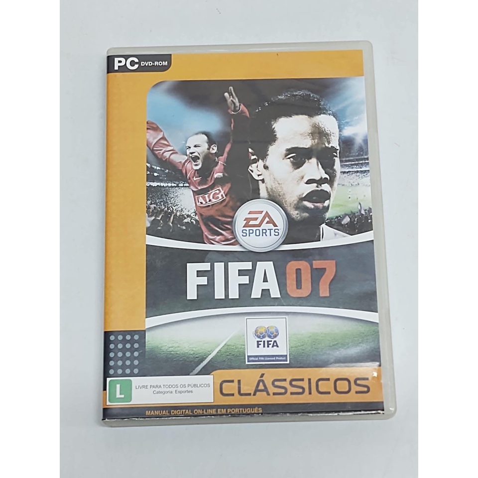 Jogo Pc Cd Rum Fifa 07 Sports  Jogo de Videogame Jogo Usado