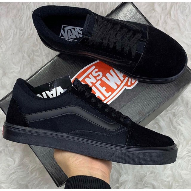 Tenis vans best sale preto preto