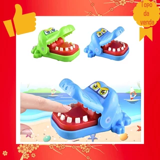 Mini Brinquedo Infantil Crocodilo Boca De Dentista Mordida Finger Game Pegadinhas