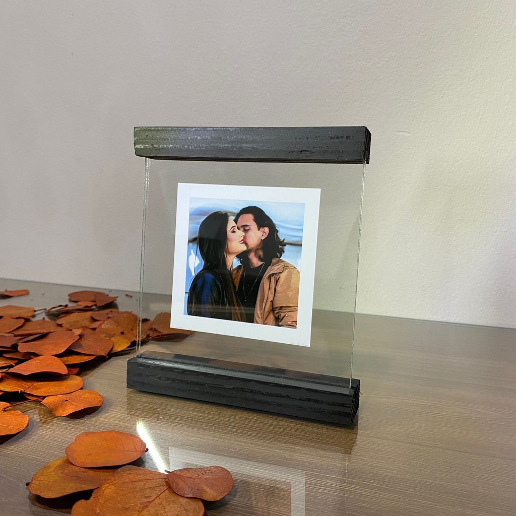 Quadro decorativo polaroid para presente dia dos pais porta retrato