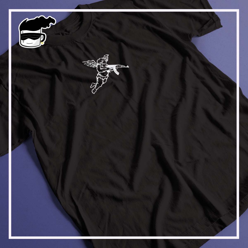 Camiseta Cupido Ak-47 Unissex 100% Algodão Blusa Anjo Ak47
