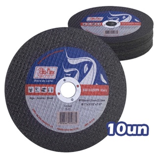 Kit 10 Discos de Corte Para Aço Ferro Madeira 4.1/2x1,0mmx7/8 Extra Fino Bronze Disflex
