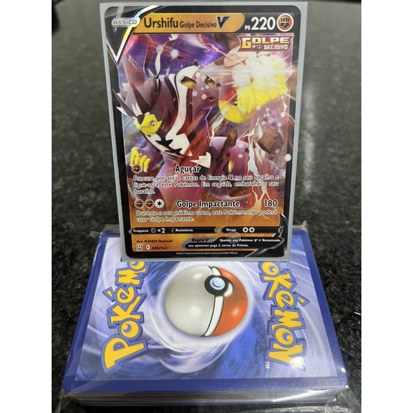 Deck Pokémon Lutador c/ Urshifu V Pronto para Jogar