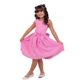 Vestido Kids Menina Mini Influencer Estrelinhas Branco