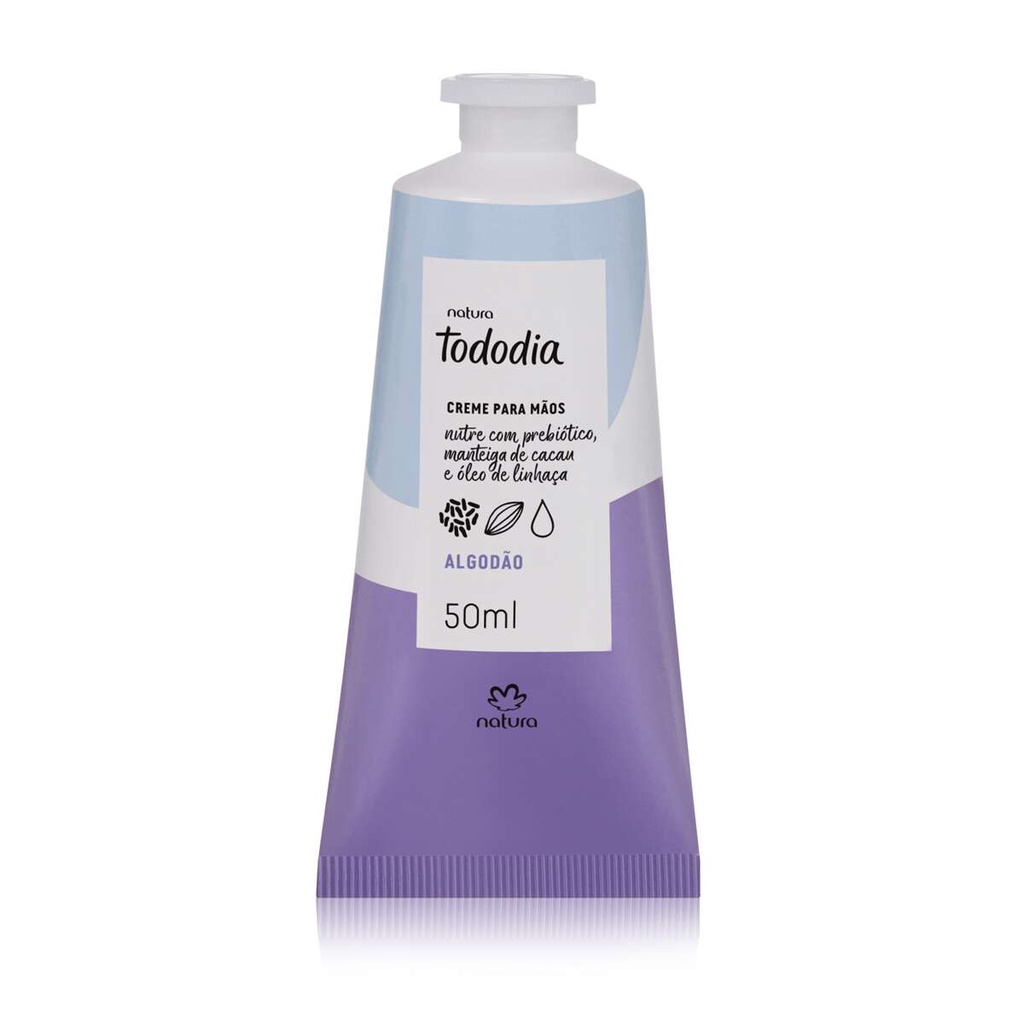 Creme Hidratante para Mãos Natura Tododia Algodão 50ml | Shopee Brasil