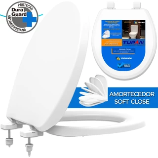 Assento Sanitário Oval Universal Com Amortecedor Solution Soft Close Premium