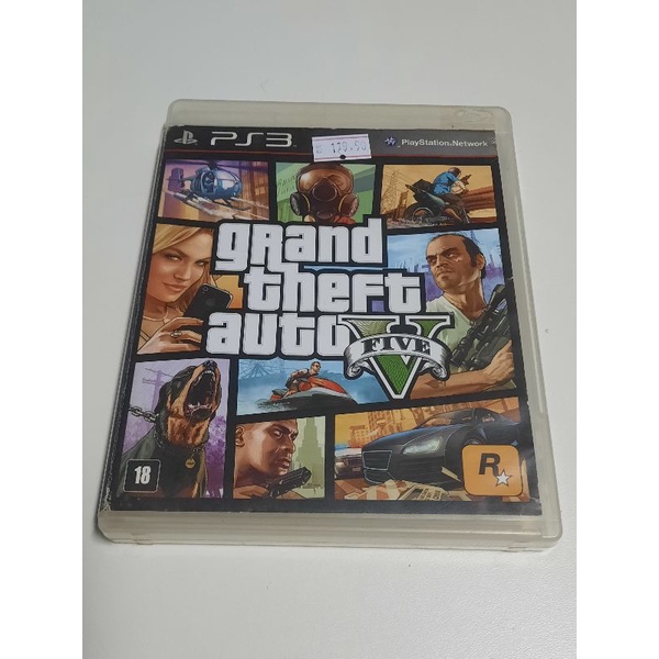 Grand Theft Auto Gta 5 Ps3 Mídia Cd Lacrado + Mapa Do Jogo em