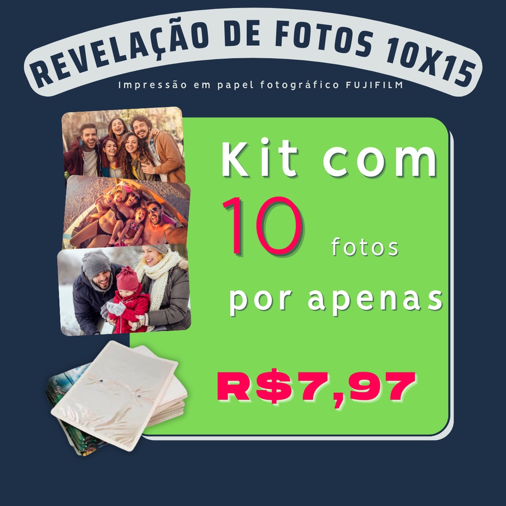 Revelação de 10 fotos 10x15Envio rápido Impressão Revelar foto | Shopee ...