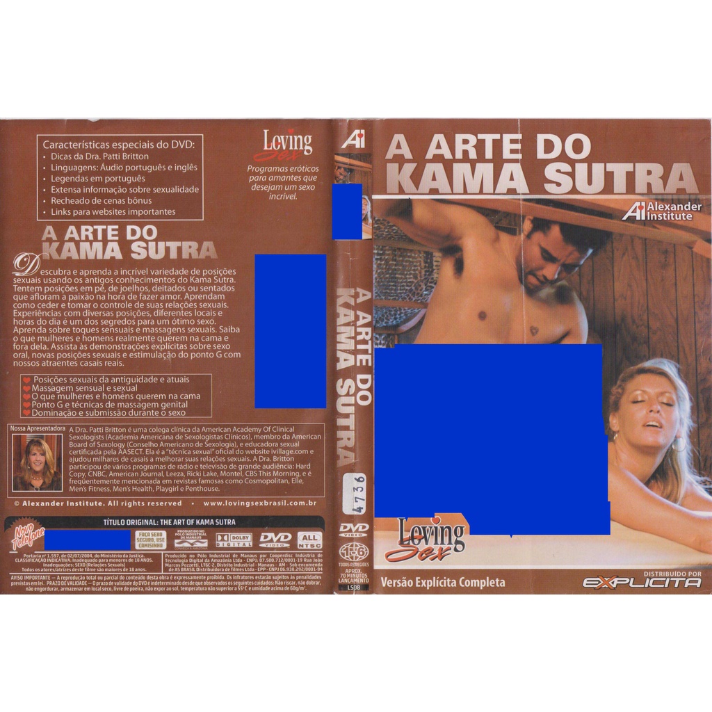 Dvd A Arte do Kama sutra - Loving S3x Alexander Institute Explícita - Filme  Didático Para Casais Original - Sem Estojo | Shopee Brasil