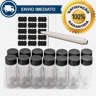 KIT 20 Potes para Cozinha Porta Tempero 120ml